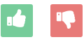 Button, um die Diskussionen zu bewerten